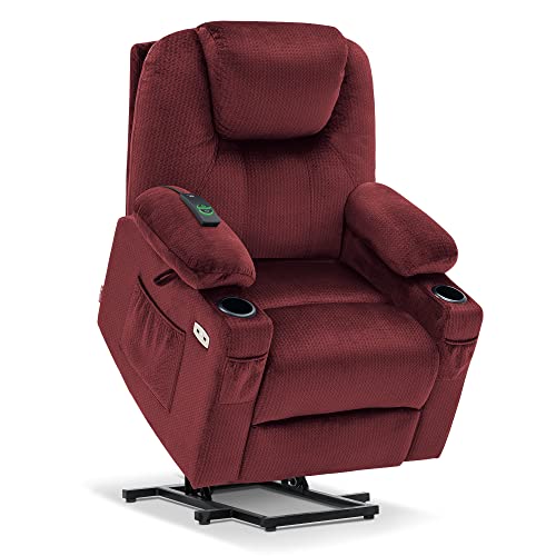 MCombo Small Power Lift Recliner Chair for Elderly with Heat and Massage, USB & Type C Ports J262