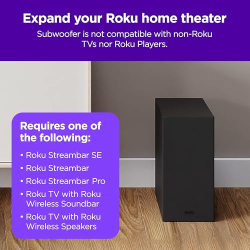 Roku Wireless Bass Slim Subwoofer S7339