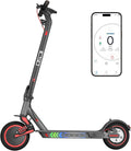 X10 Electric Scooter for Adults, 10" Solid Tire, 22 MPH Max Speed by 500W Motor, Front suspensions, Long Range Portable Folding Commuting Electric Scooter with Turn Signal, APP Control