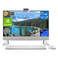 Dell Inspiron 5400 24-inch All in One Desktop - FHD (1920 x 1080) Display, Pop-Up Webcam, Intel Core i3-1115G4, 8GB DDR4 RAM, 256GB SSD, Intel UHD Graphics, USB-C, Bluetooth, Windows 11 Home - Silver